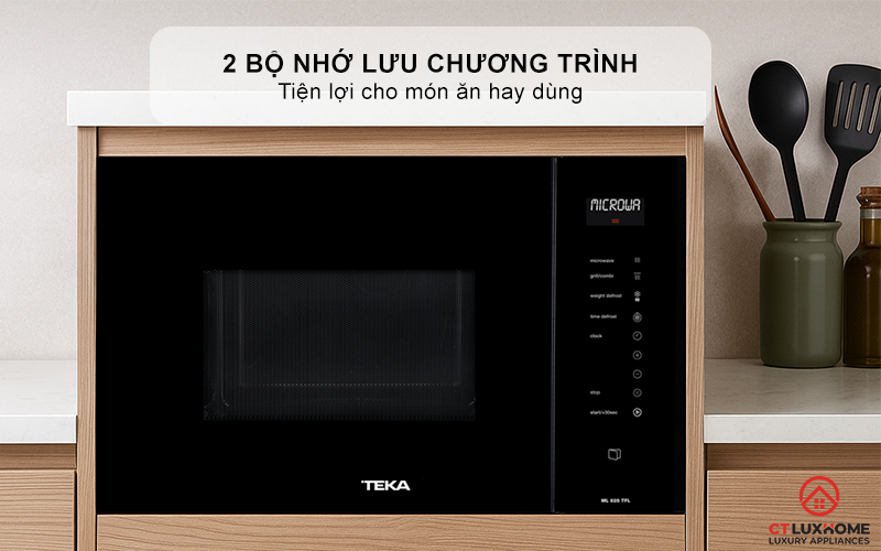 2 bộ nhớ lưu chương trình - tiện lợi cho món ăn hay dùng