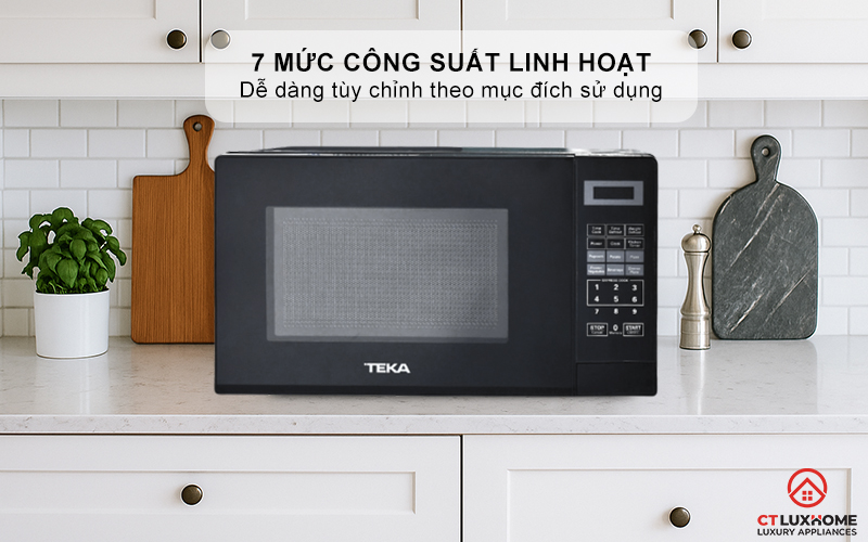 7 mức công suất linh hoạt cho từng món ăn