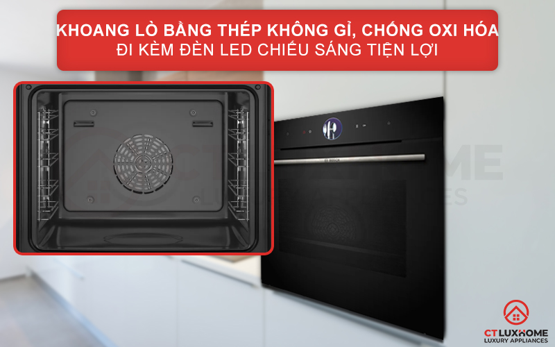 LÒ NƯỚNG KÈM HẤP BOSCH HSG7361B1 SERIES 8 CAO CẤP 4