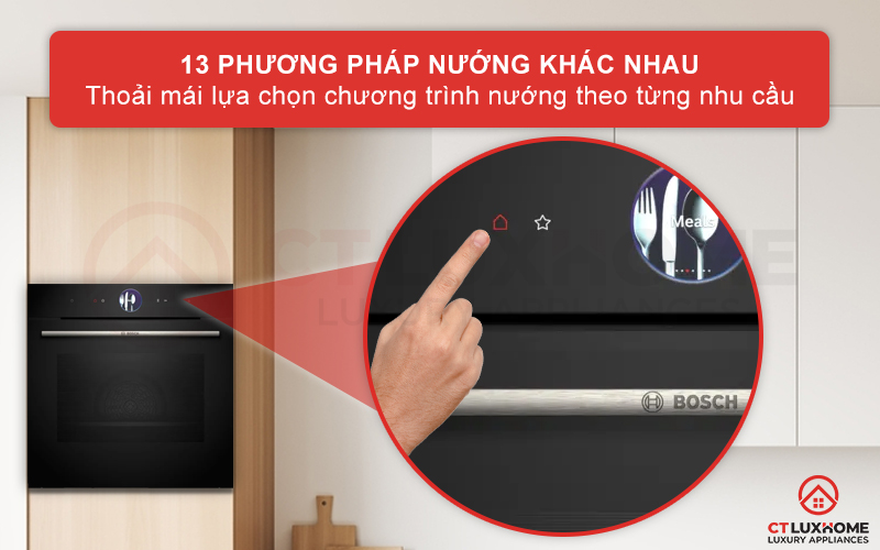 LÒ NƯỚNG KÈM HẤP BOSCH HSG7361B1 SERIES 8 CAO CẤP 5