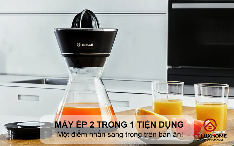 Máy ép nước cam 2 trong 1 tiện dụng