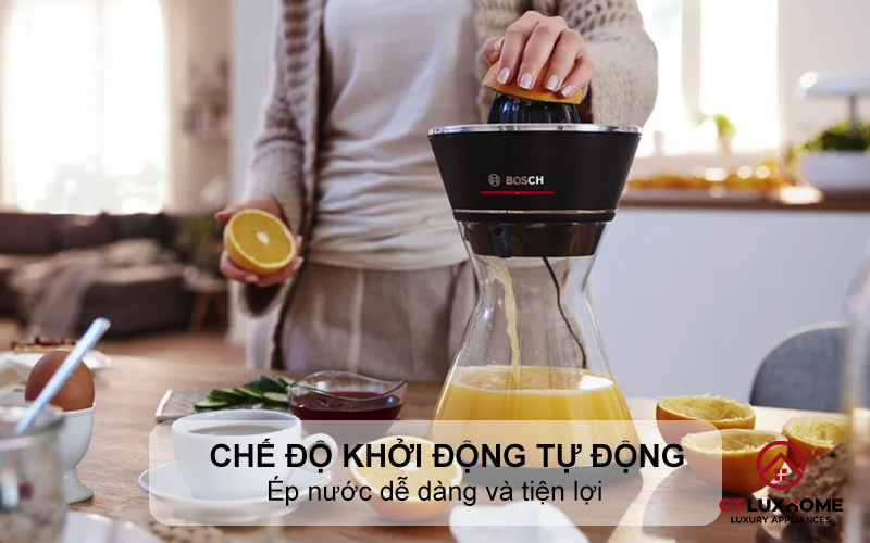 Ép nước dễ dàng và tiện lợi với chế độ khởi động tự động