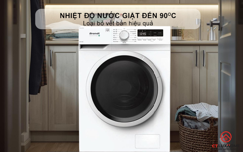 Nhiệt độ nước giặt: từ lạnh đến 90°C, loại bỏ vết bẩn hiệu quả