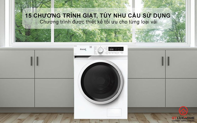 16 Chương trình giặt, tùy nhu cầu sử dụng