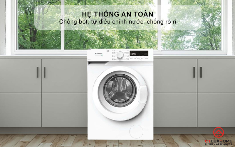 Hệ thống an toàn: chống bọt, tự điều chỉnh nước, chống rò rỉ