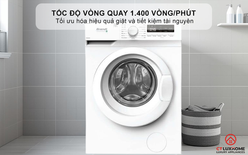 Tốc độ vòng quay 1.400 vòng/phút, giảm thời gian phơi