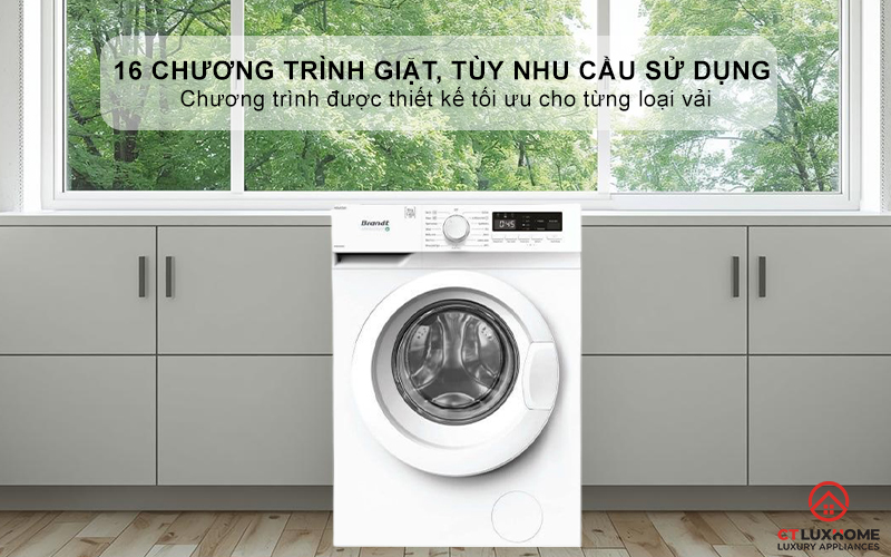 16 Chương trình giặt, tùy nhu cầu sử dụng