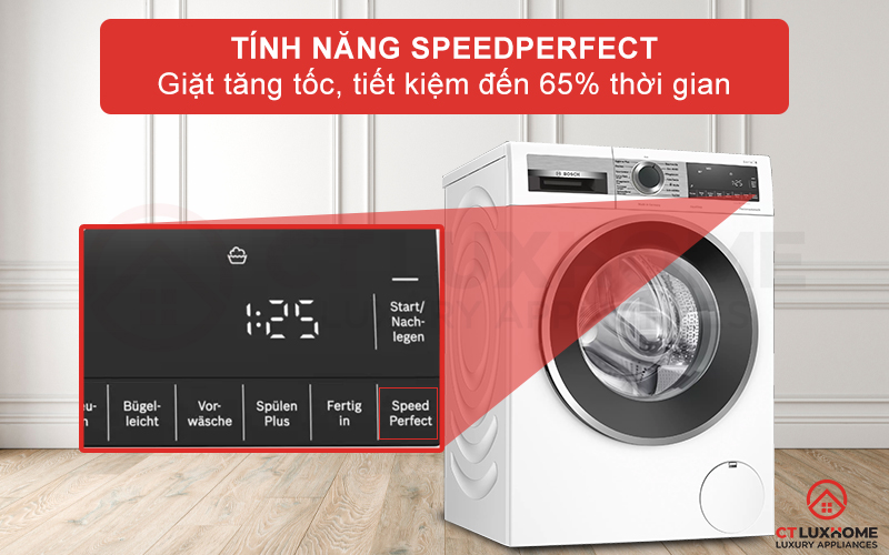 SpeedPerfect là một chương trình đặc biệt của máy giặt Bosch WGG244M40
