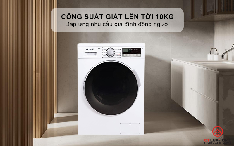 Công suất giặt tự động từ 1 đến 10kg