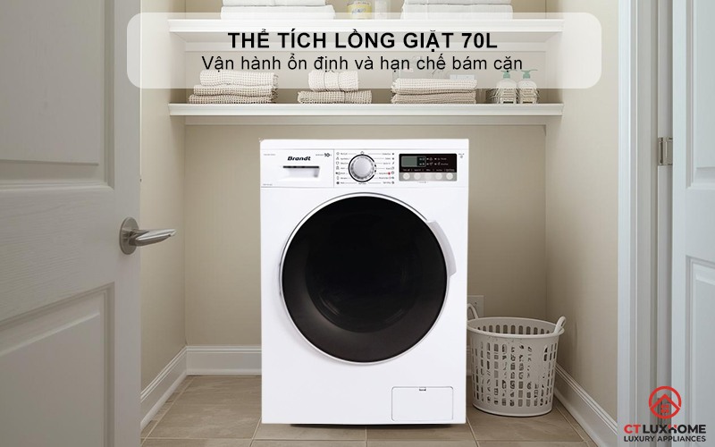Thể tích lồng giặt 70L
