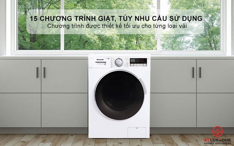 15 Chương trình giặt, tùy nhu cầu sử dụng