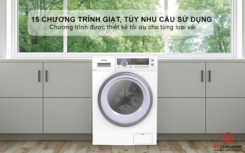 15 Chương trình giặt, tùy nhu cầu sử dụng