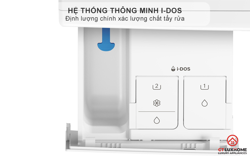 Hệ thống thông minh i-DOS định lượng chất tẩy rửa mỗi lần giặt