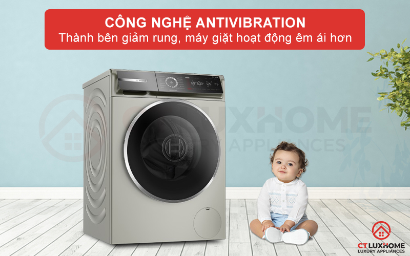 MÁY GIẶT BOSCH WGB2560X0 10KG SERIE 8 MÀU BẠC 1600PRM 12