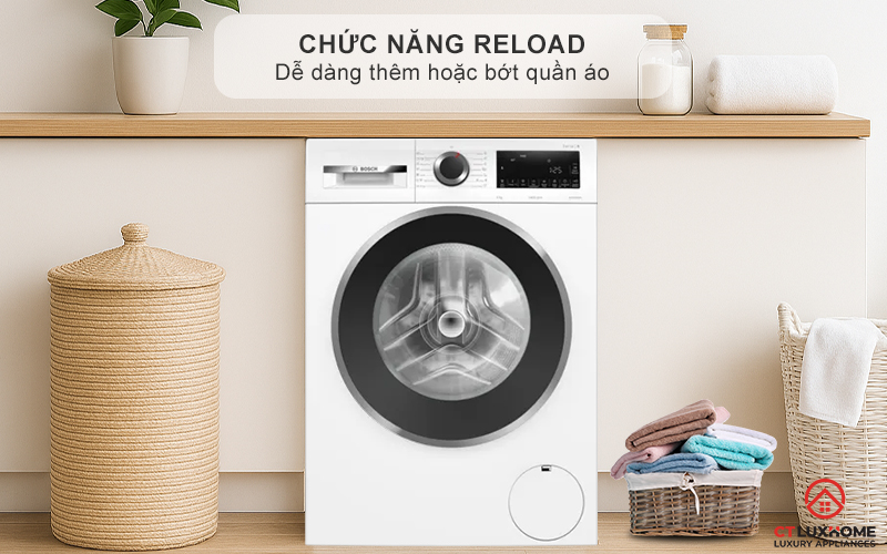 Chức năng Reload thêm quần áo ngay cả khi máy đang hoạt động