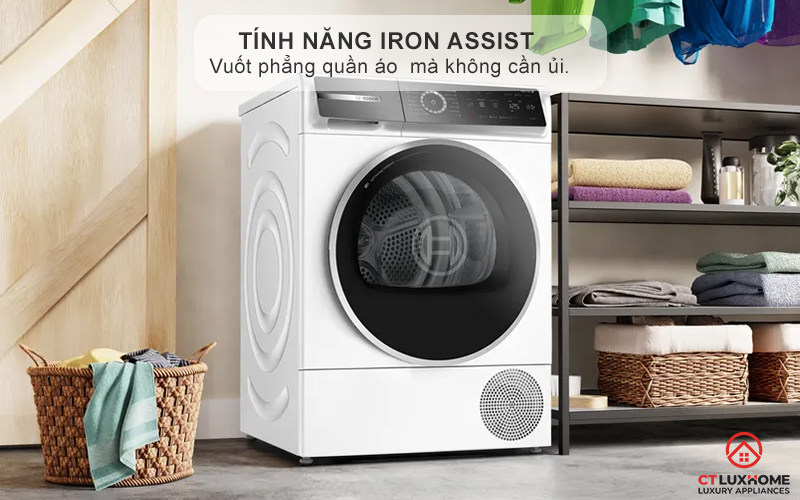 Tính năng Iron Assist - vuốt phẳng quần áo