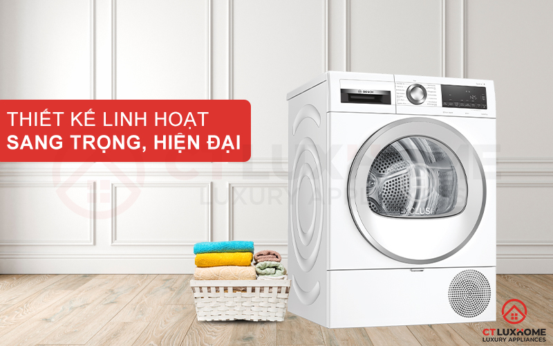 MÁY SẤY BƠM NHIỆT BOSCH WQG233C90 8KG SERIE 6  1