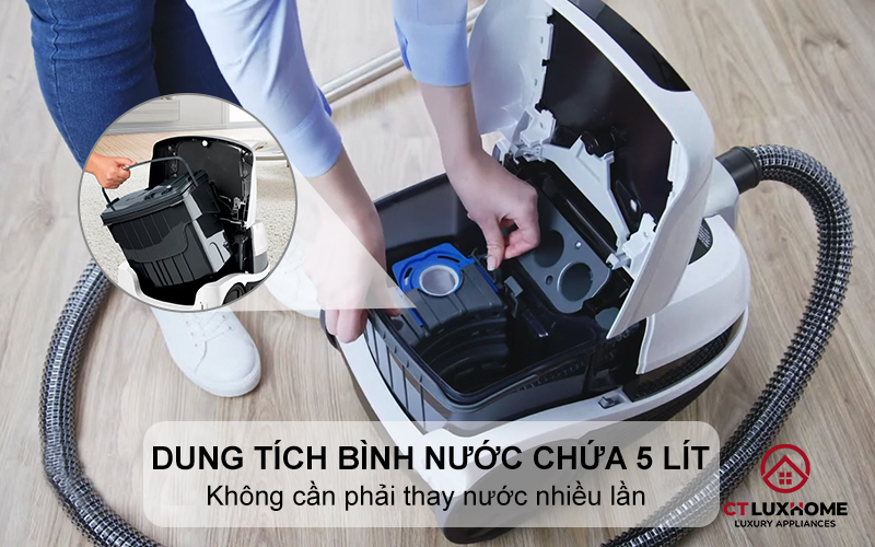 Dung tích bình nước chứa lớn hơn 5 lít
