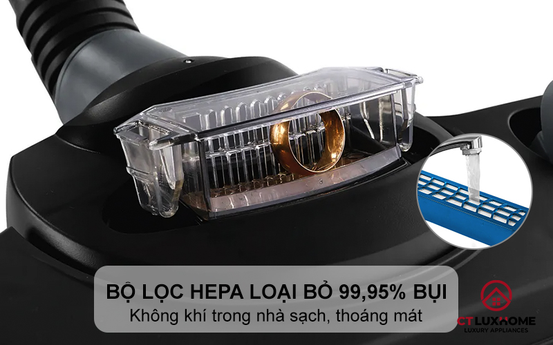 Bộ lọc HEPA loại bỏ 99,95% bụi mịn