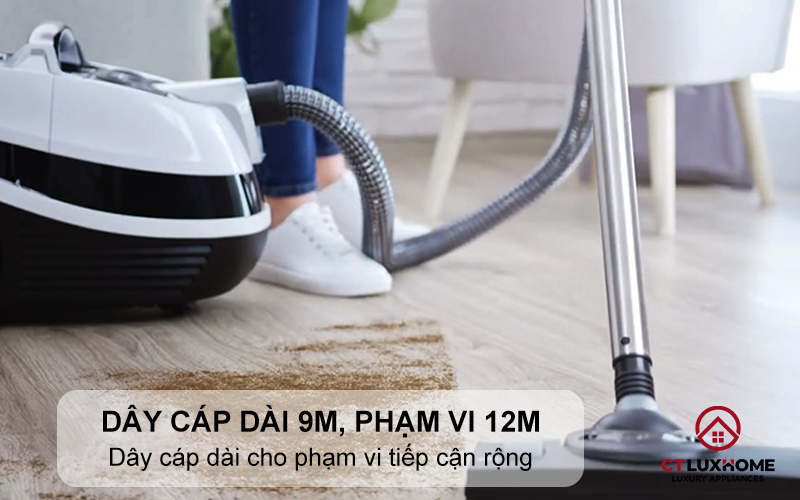 Dây cáp dài cho phạm vi tiếp cận rộng