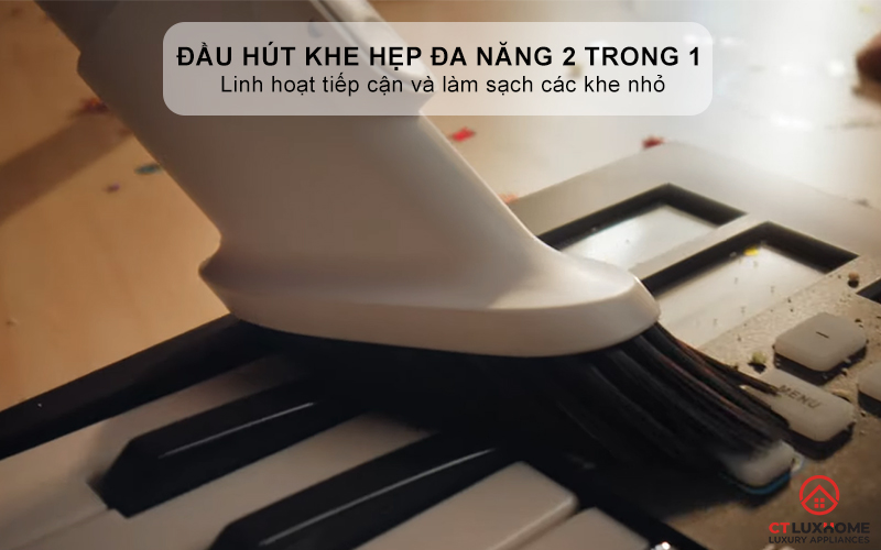 Đầu hút khe hẹp đa năng 2 trong 1