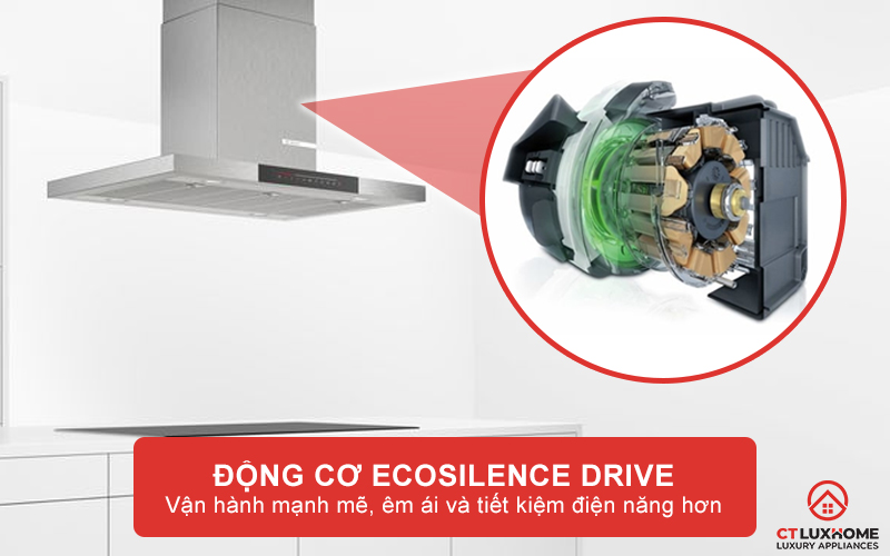 Động cơ EcoSilence Drive hỗ trợ vận hành mạnh mẽ và êm ái hơn