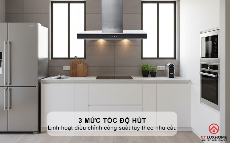 3 mức tốc độ hút
