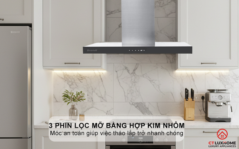 3 phin lọc mỡ bằng hợp kim nhôm