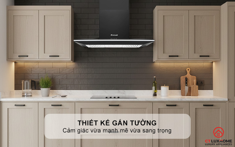 Thiết kế gắn tường với chiều ngang 90cm