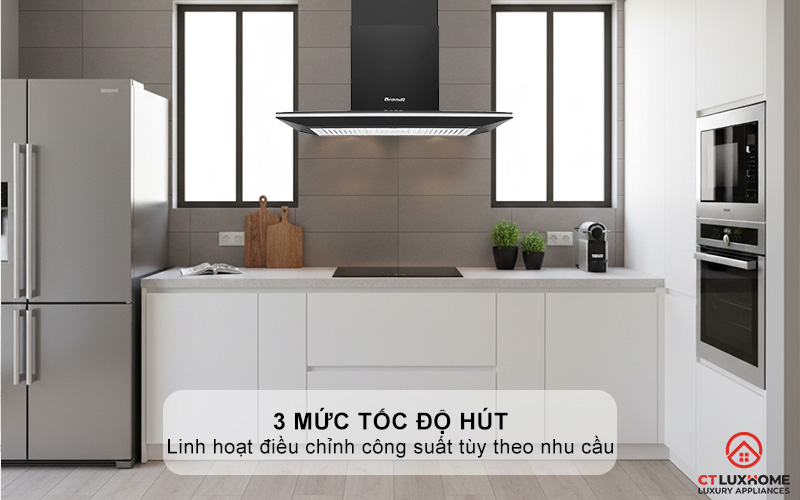 3 mức tốc độ hút