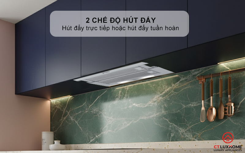 Có thể sử dụng được 2 chế độ hút đẩy trực tiếp hoặc hút đẩy tuần hoàn