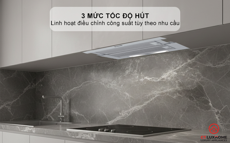 3 mức tốc độ hút