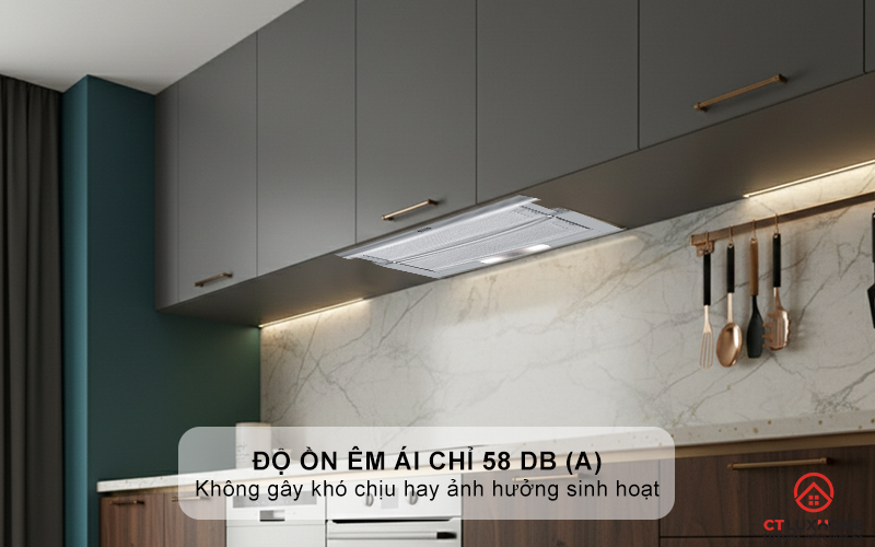 Ðộ ồn êm ái chỉ 58 dB (A)