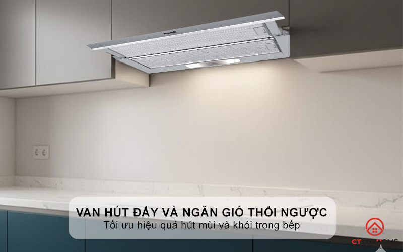 Van hút đẩy và ngăn gió thổi ngược