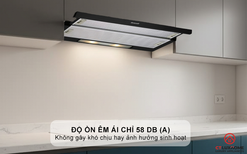 Ðộ ồn êm ái chỉ 52 dB(A)