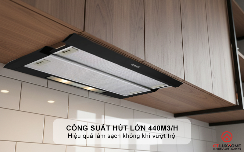 Công suất hút lớn 440m3/h