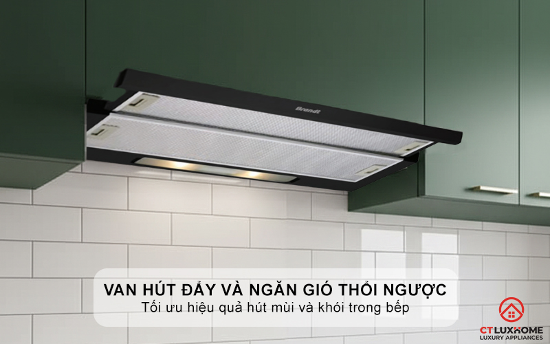Van hút đẩy và ngăn gió thổi ngược