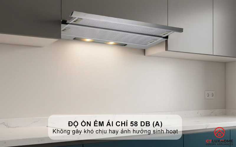 Ðộ ồn êm ái chỉ 52 dB(A)