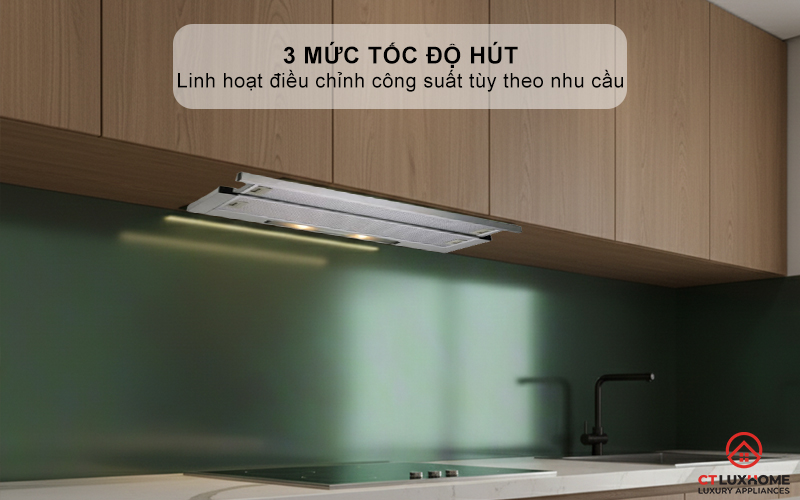 3 mức tốc độ hút