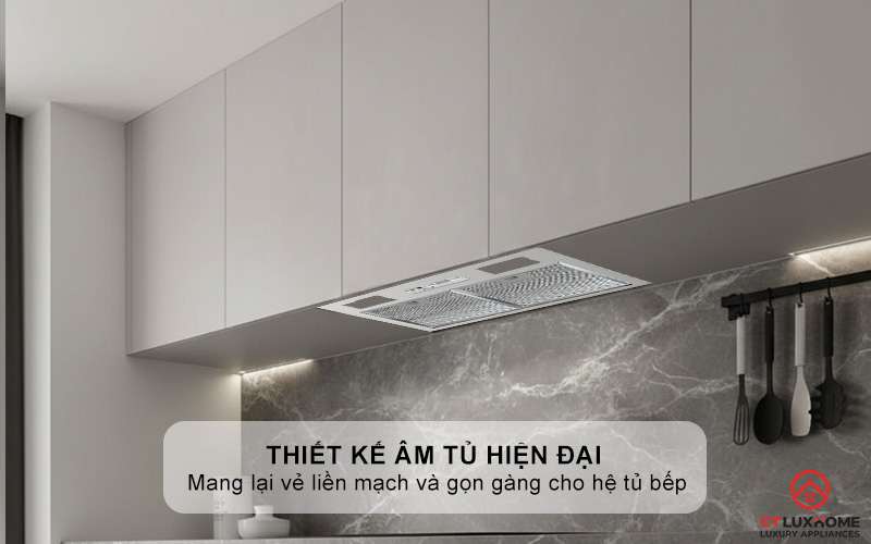 Thiết kế âm tủ với chiều ngang 60cm