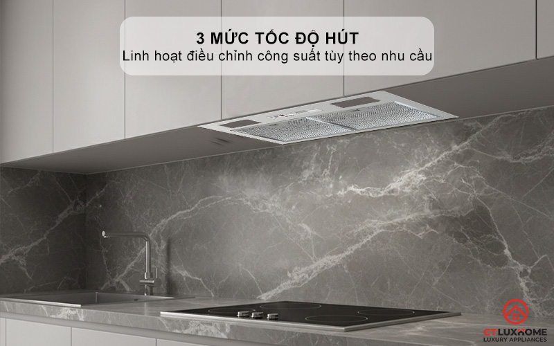 3 mức tốc độ hút