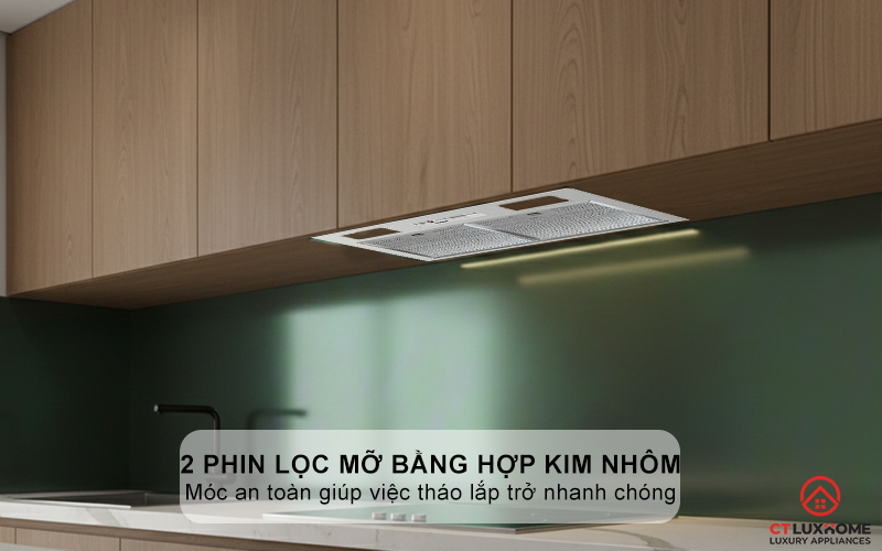 2 phin lọc mỡ bằng hợp kim nhôm