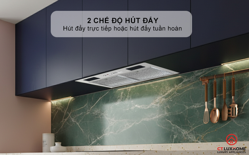 Có thể sử dụng được 2 chế độ hút đẩy trực tiếp hoặc hút đẩy tuần hoàn