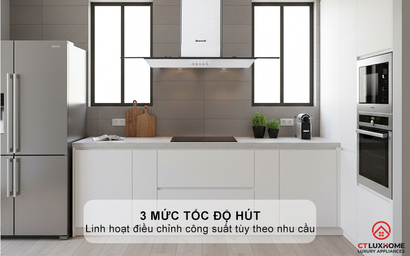 3 mức tốc độ hút