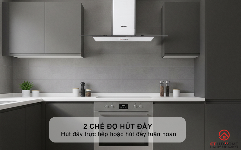 Có thể sử dụng được 2 chế độ hút đẩy trực tiếp hoặc hút đẩy tuần hoàn