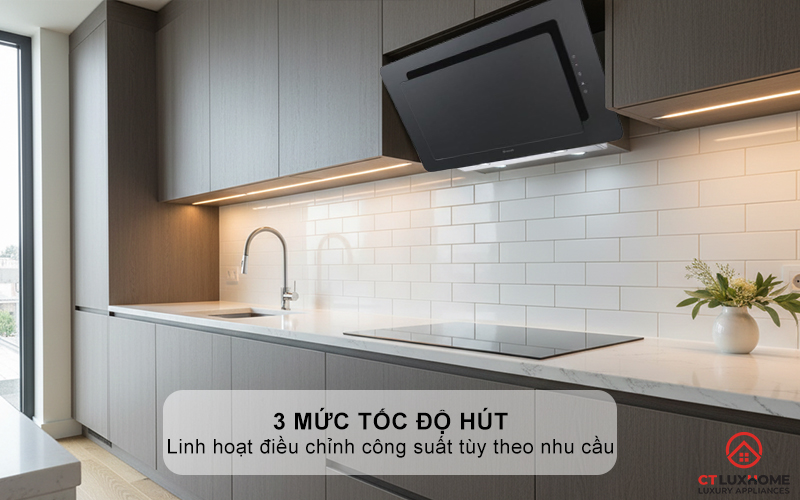 3 mức tốc độ hút