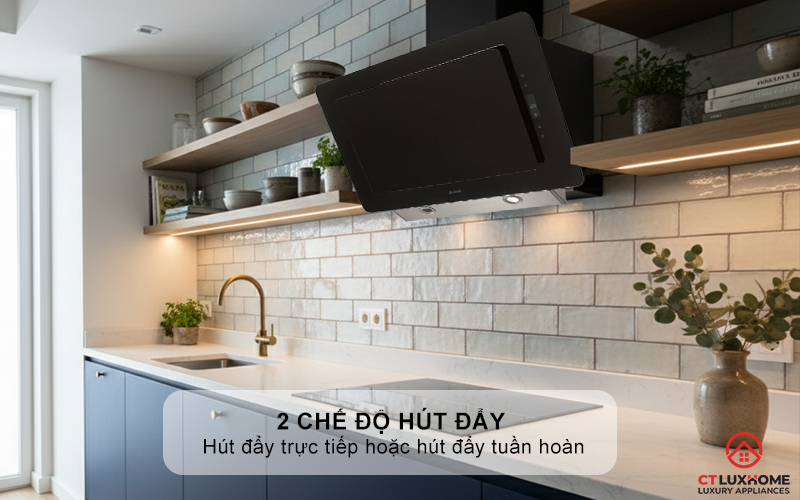 Có thể sử dụng được 2 chế độ hút đẩy trực tiếp hoặc hút đẩy tuần hoàn