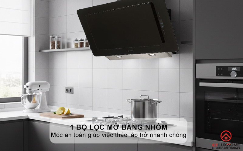 1 bộ lọc mỡ bằng nhôm