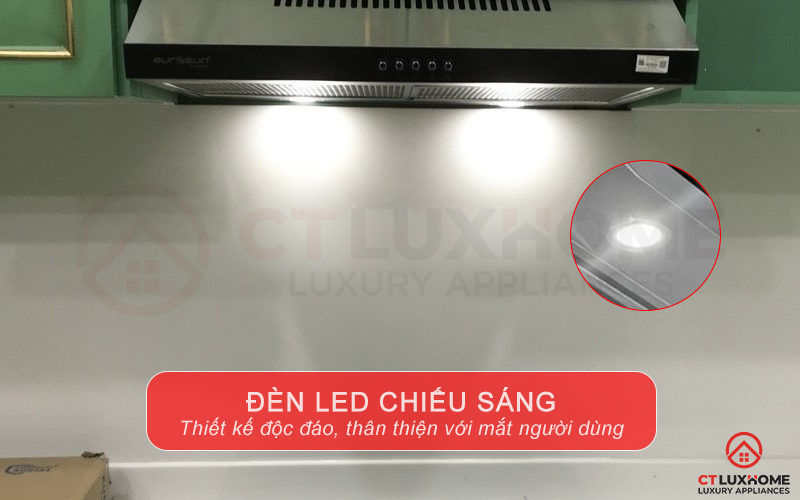 Hệ thống đèn LED chiếu sáng hỗ trợ người dùng quan sát khu vực bếp