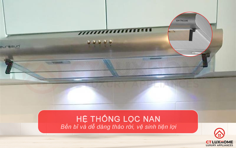 Hệ thống lưới lọc hợp kim nhôm cao cấp bền bỉ và dễ dàng vệ sinh